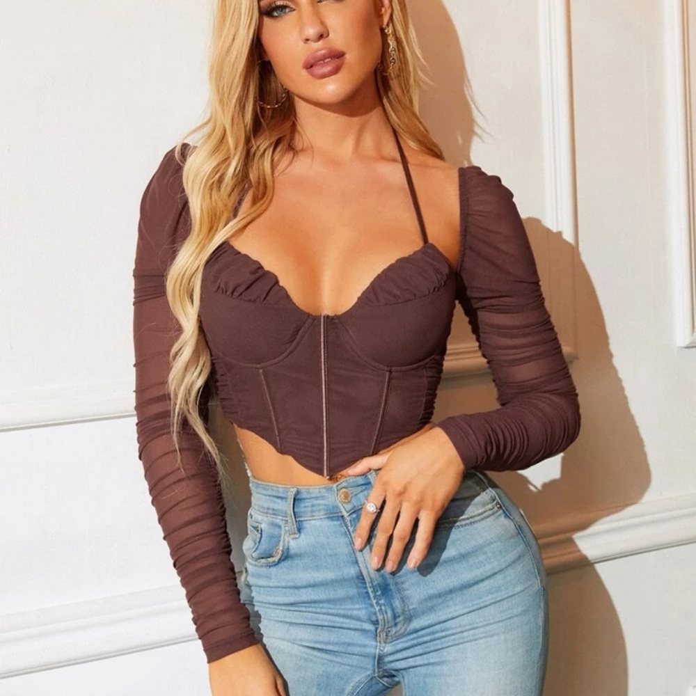 Sexy SHEIN crop corset top